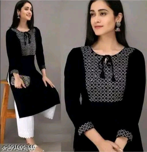 Trnding stylish black kurti
